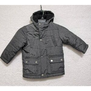 Rothschild Kids Winter Puffer Jacket Hooded Grey Size 24M Boys Girls
